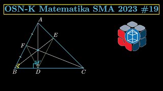 Pembahasan Soal OSN K Matematika SMA 2023 #19 Angle Chasing