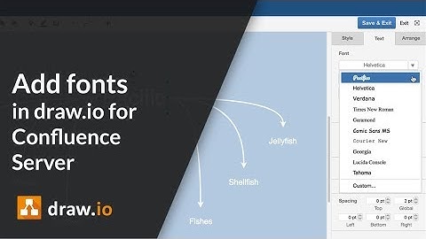 How to customize your fonts in draw.io for Atlassian Confluence (Server)