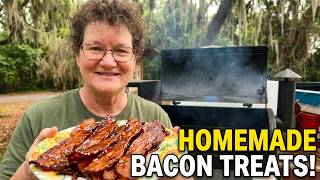 Tea Time Between Planting and Homemade Bacon Treats