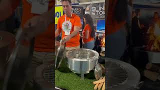 Cool RV show find: The Slinky Stove — clever fire pit just launched!