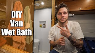 DIY Van Wet Bath Using FRP Shower Walls