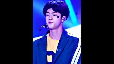 when jin holds v during performance because he fainted 😭💜 #bts #taejin #shorts