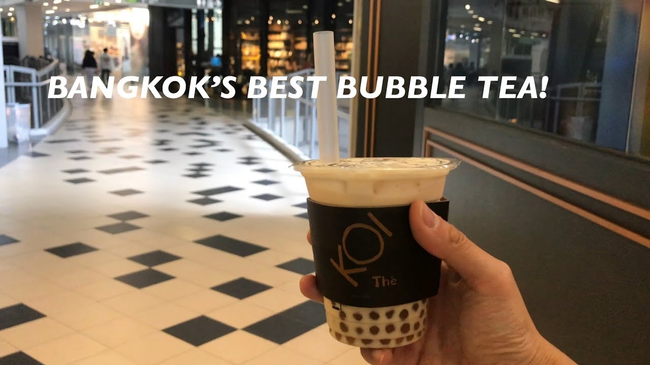 Koi The Golden Bubble Tea Siam Square Bangkok, Thailand YouTube
