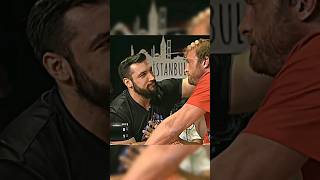 His Joke Didn't Get Through To Devon Larratt 🥶 #Armwrestling #Devonlarrat #Viral #Shorts