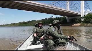 Flagrante de pesca predatória no rio Cuiabá