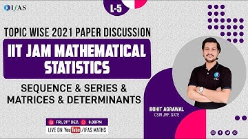 IIT JAM Mathematical Statistic [2021 Paper Discussion] Sequence and Series L-5