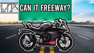 Can the CFMOTO 450 SS handle the freeway?