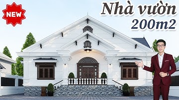 Mẫu nhà vườn 200m2 trọn gói chỉ từ 1,1 tỷ đáng tham khảo | MH00916