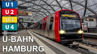 🇩🇪 All the Lines - Hamburg U-Bahn - Hamburg Metro (2021) (4K)