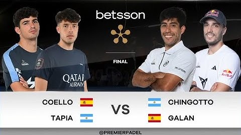FINAL - Premier Padel - Rotterdam - Tapia / Coello vs Galán / Chingotto