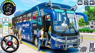 Modern Us City Bus Simulator 3D Gameplay | Real Passenger Pick & Drop Game screenshot 1