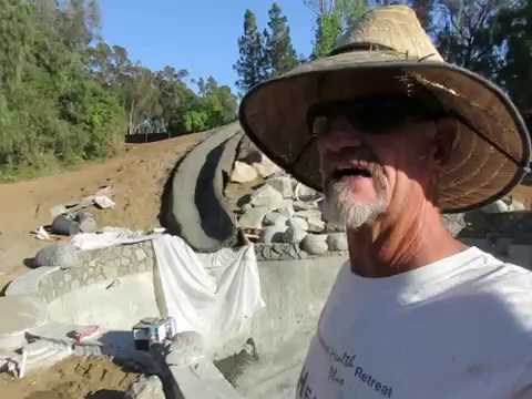 How to Make a Concrete Pool Slide, Shotcrete Day