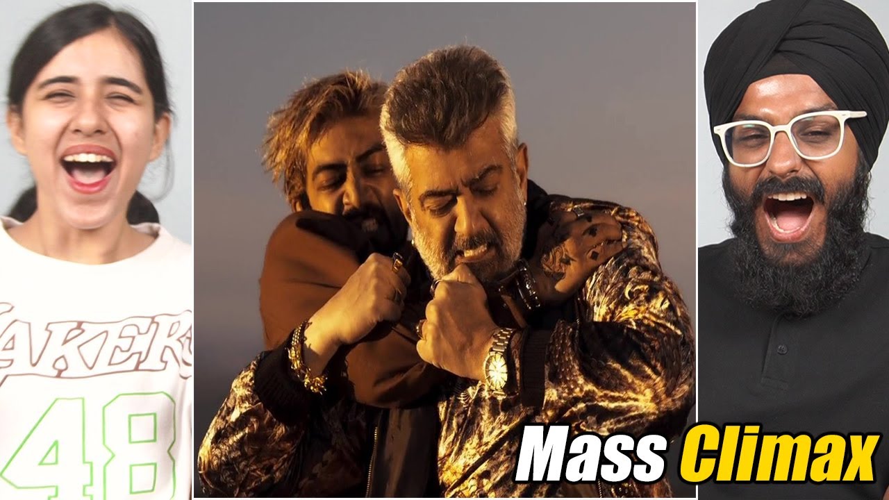 Good Bad Ugly MASS Climax Scene REACTION | Thala Ajith | Parbrahm Singh ...