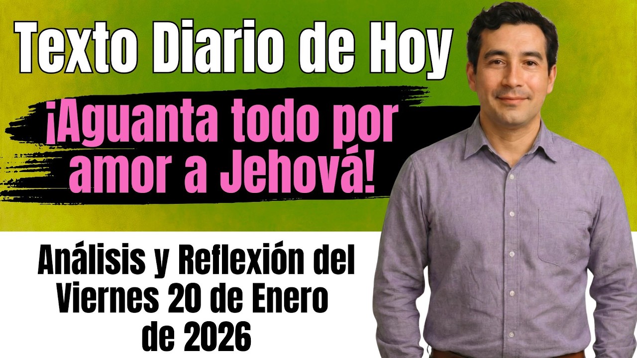 TEXTO DIARIO DE HOY | ¡Jehová pagará tu generosidad! 💰 | Viernes 30 de Enero 2026 👈 JW.ORG