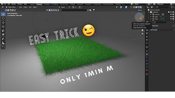 blender grass only 1min m 🤫| Blender 3d animation tutorial ||
