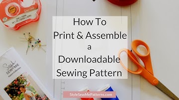 How to Assemble a Downloadable PDF Pattern