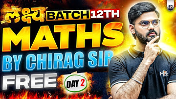 Lakshya Batch Day 2 | Nios Class 12th Maths Chapter 20 | (Part-2) Matrices & Determinants