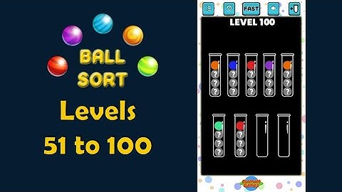 Ball Sort 4K -  Level 51 to 100  - Coolmathgames 💖