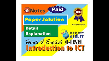 Introduction to ICT Resources Paper Solutions-M4.3-R4
