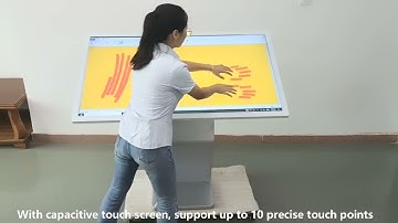 55 Inch White Touch Screen Kiosk AIO