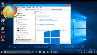 How to Enable Aero Lite Theme Using Winaero Tweaker in Windows 10 Anniversary Update screenshot 5