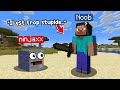 Jai troll ce noob en me dguisant en bloc sur minecraft