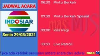 Jadwal Acara tv Hari Senin 29 Maret 2021