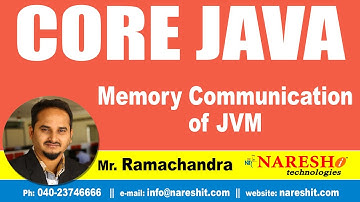 Memory Communication of JVM | Core Java Tutorial | Mr. Ramachandra