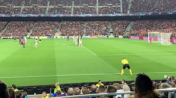 Lionel Messi goal - free kick (live from Camp Nou), Barcelona : Liverpool 3:0, 1.5.2019