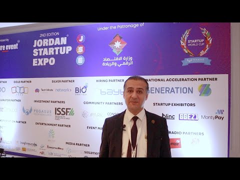 مقابلة فريق تك عربي مع الدكتور بلال محمود الوادي، على هامش مؤتمر ومعرض الشركات الناشئة الأردنية