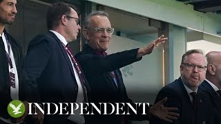 Tom Hanks cheers on Aston Villa in chaotic 3-3 draw against Liverpool