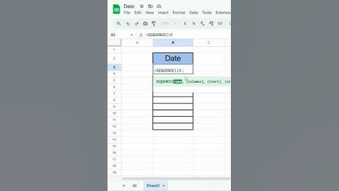 🚀 "No more manual dates! Try SEQUENCE now. 🖱️ #shorts #trending #excel #tips #viral