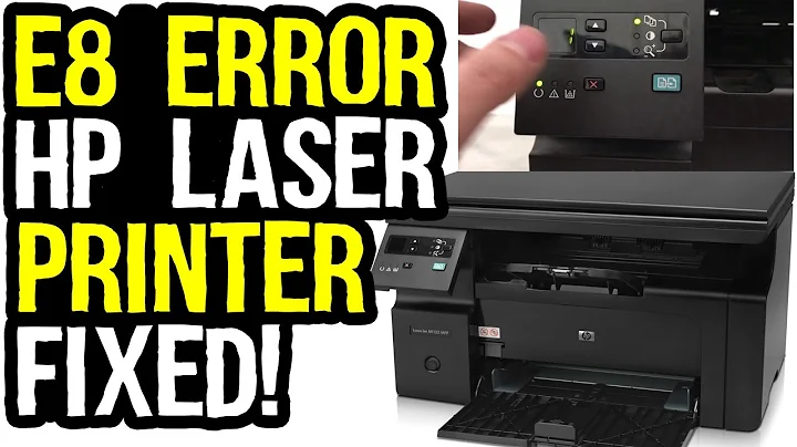 HP LaserJet M1132 MFP Error E8 Fixed | e8 error on hp printer