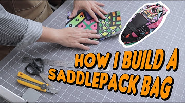 How I build a Saddlepack bag using customised print Xpac VX21 fabric