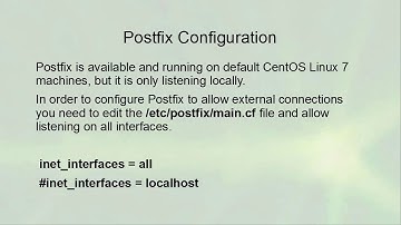 Linux Server Administration - Mail Servers (Postfix) Overview