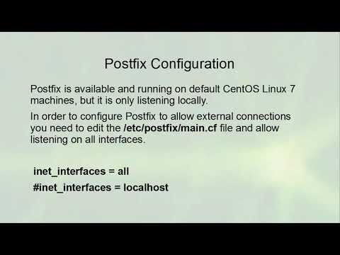 Linux Server Administration - Mail Servers (Postfix) Overview