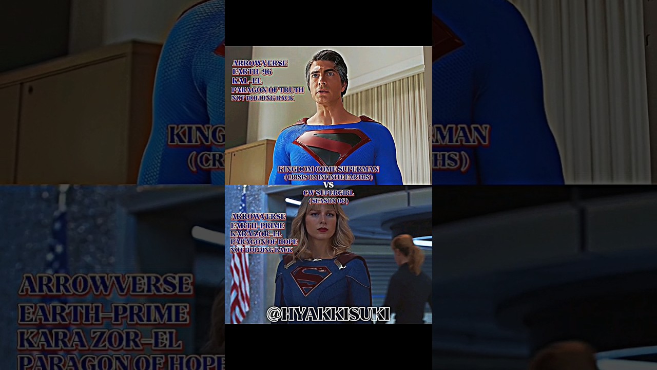 Kingdom Come Superman vs CW Supergirl | #edit #arrowverse #dc #viral #vs #shorts #4k #fyp #series