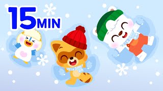 Winter Story + More Winter Tale Songs ⛄🎵| 15min Rhymes | For Kids  | Lotty Friends