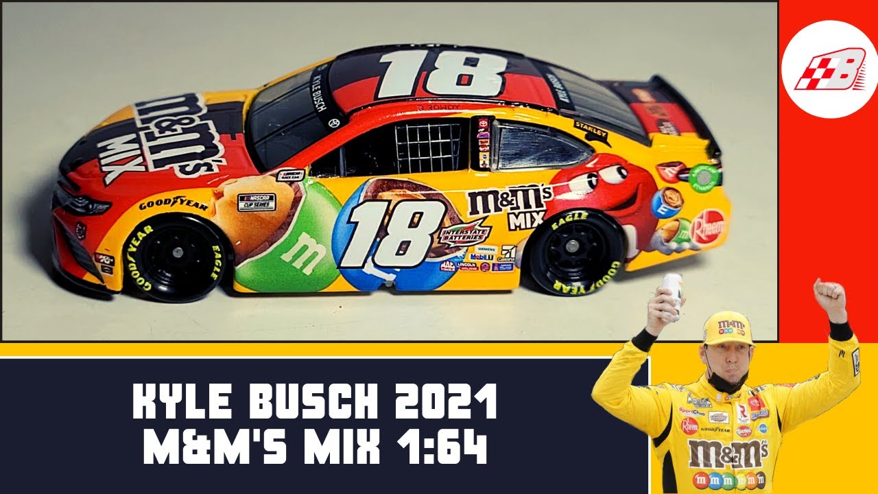 NASCAR DIE-CAST REVIEW** Kyle Busch 2021 M&M's Mix 1:64 - YouTube