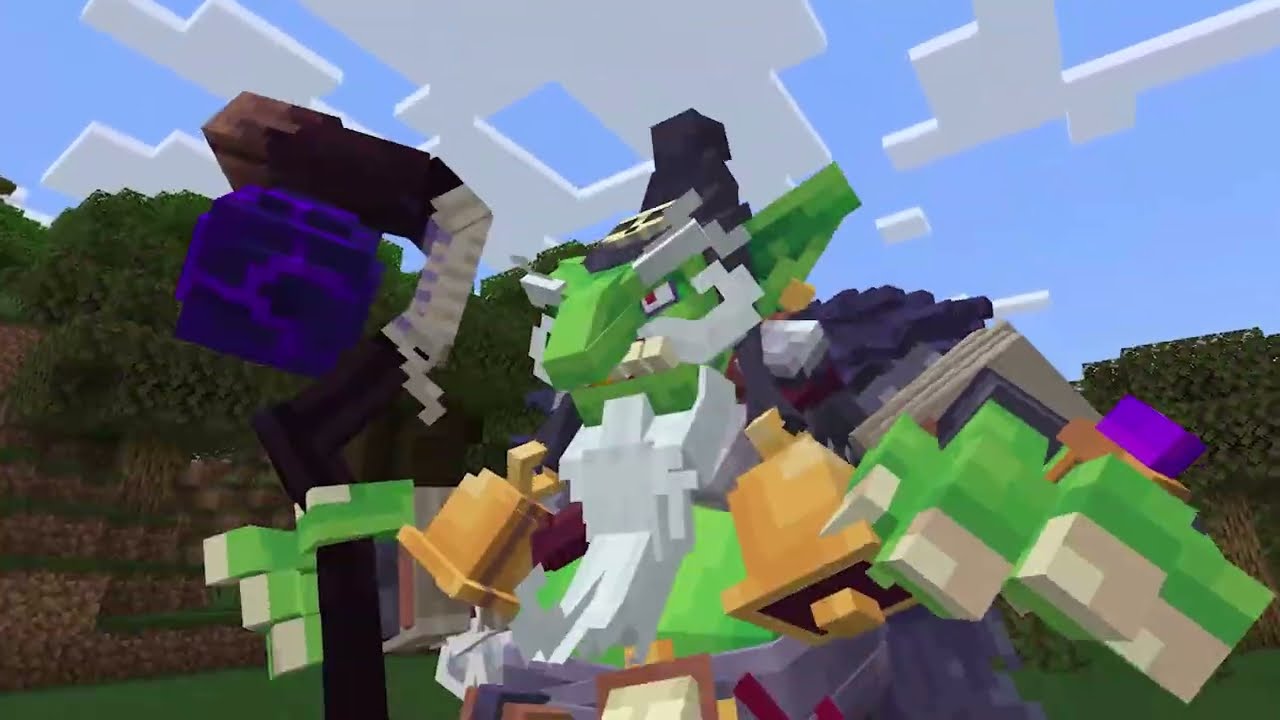 Boarstorm the Beast Rider Battle in Minecraft Boss Expansion
