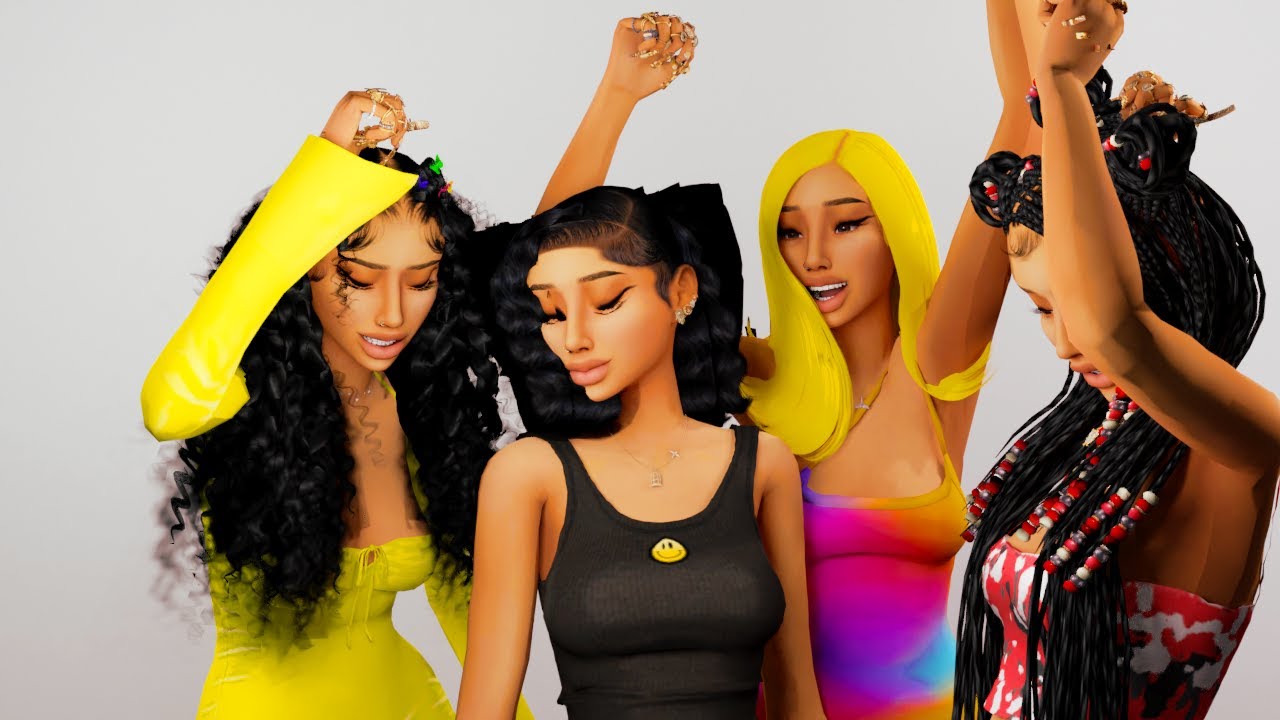 Urban Sims 4 CC Female Hair Pack part 2 - YouTube