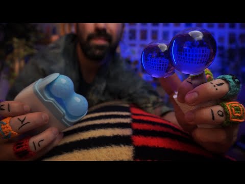 ASMR Facial massage therapy for anxiety that makes you feel cornered (Layered sounds)