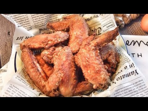 Super Easy Air Fried Crispy Garlic Wings (No Fry)    Chinese Crunchy Chicken Recipe