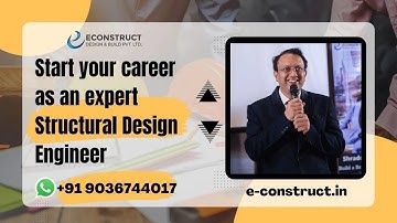 Start your Career as an Expert Structural Design Engineer under Sandeep Sirs mentorship & Guidance.