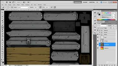 Complete Game Asset Workflow - The Treasure Chest : Painting Diffuse Metal