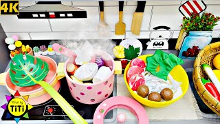 Funny Food Toys Cooking | Beef Noodles Soup | Wooden Kitchen Toys | Nhat Ky TiTi #144