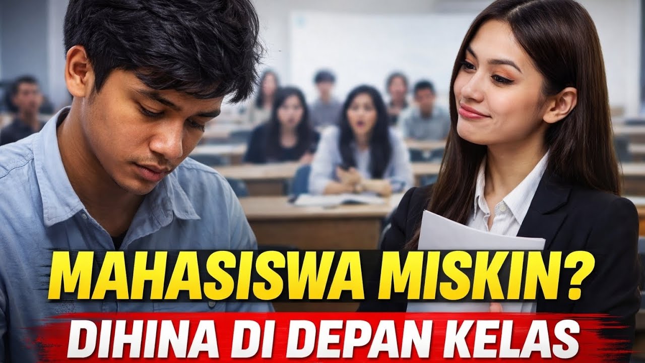 Mahasiswa Miskin Direndahkan di Depan Kelas, 3 Menit Kemudian Dosen Itu Terdiam... 