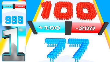 Crowd Number Run 3D Gameplay Walkthrough Part 1 Levels 1-8 (Android,ios)