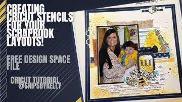 How To Make Stencils For Cute Scrapbook Layout Backgrounds@snipsbykelly