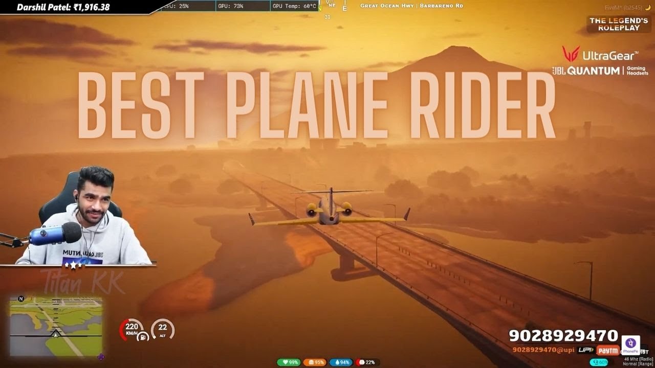 GTA V TLRP | Best Plane Rider | How not to fly Aeroplane |Highlight #5